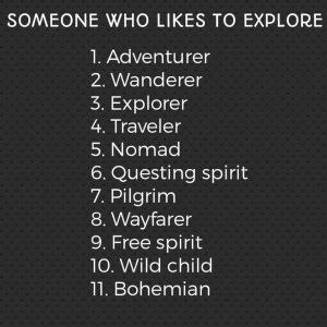 Word For Someone Who Likes To Explore 