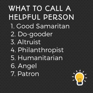What Do You Call A Helpful Person 